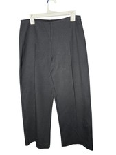 Everlane Pleated Front Black Pants Large Organic Cotton