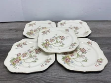 Lot of 5 Homer Laughlin China Eggshell Georgian Plates - C49N5 - Made in USA