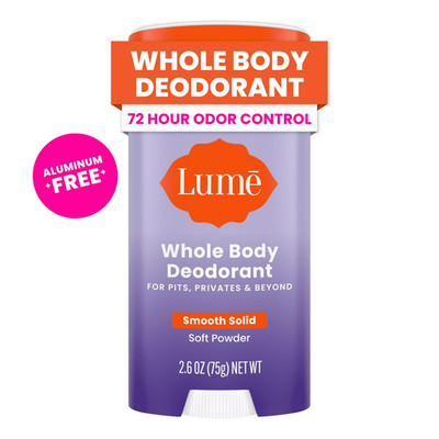 Lume Whole Body Women s Deodorant Solid Stick Aluminum Free Soft Powder 2.6 oz