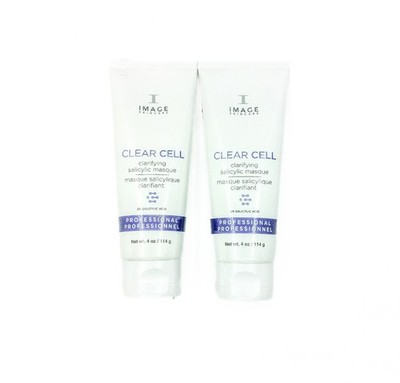 Image Skincare CLEAR CELL Clarifying Salicylic Masque Pro Size 4oz 114g [2-Pack]