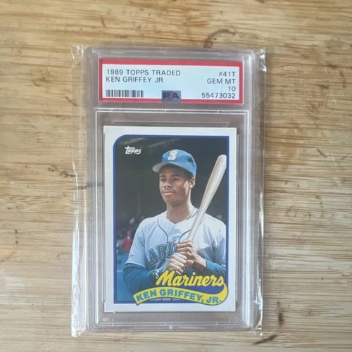 1989 Topps Traded Ken Griffey Jr. #41T Rookie Mariners PSA 10 Baseball Card
