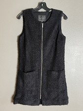 $118 Sanctuary Los Angeles M Dress Black Popcorn Texture Womens Medium