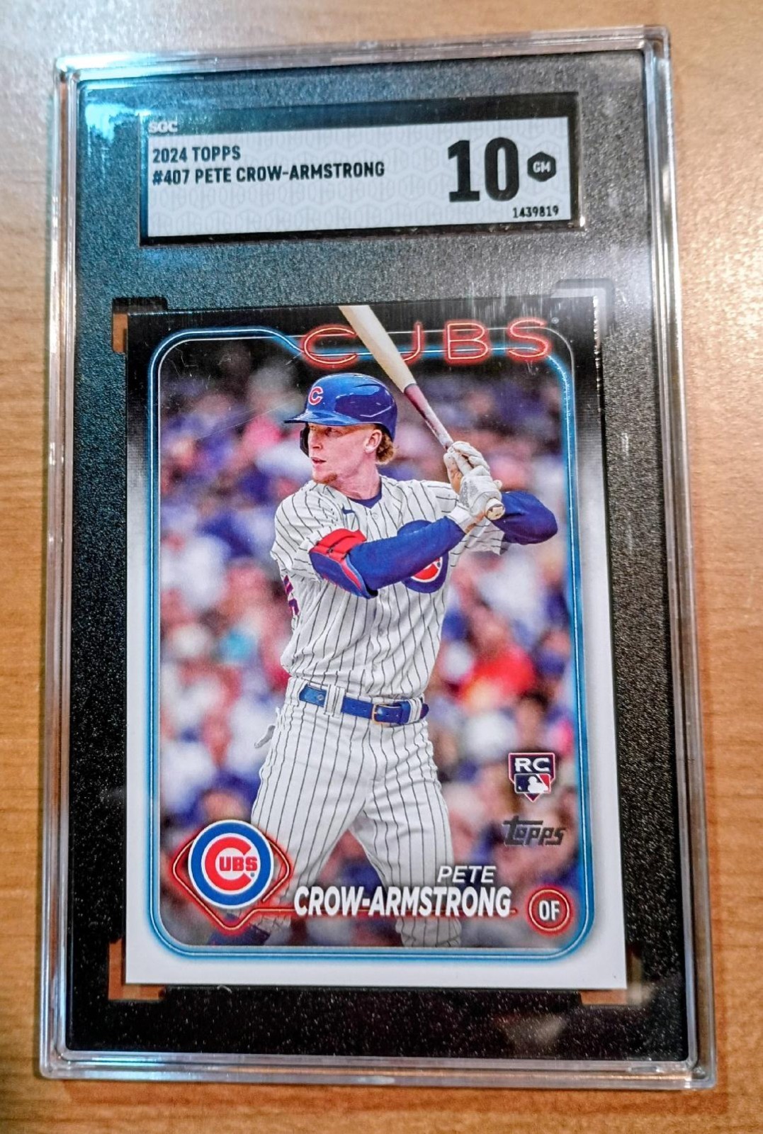 Pete Crow-Armstrong 2024 Topps #407 Rookie Card  Graded SGC 10 Gem Mint