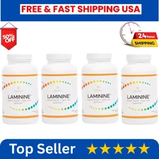 4 AUTHENTIC LifePharm Laminine Supplement 120 Capsules Total - EXP 07/2026!