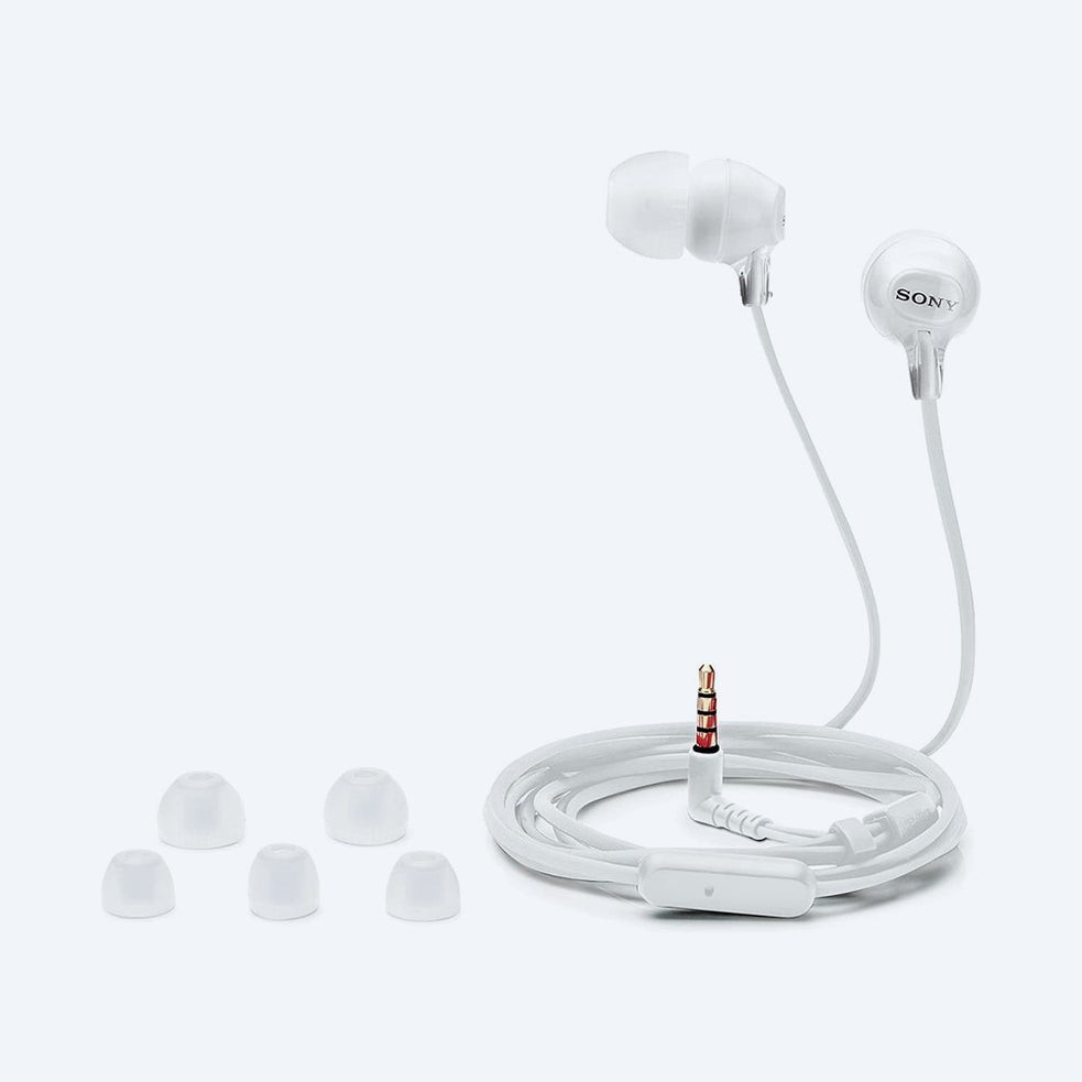 Sony MDR-EX15LP Fashion Color EX Series In-Ear Earbud Headphones (White)