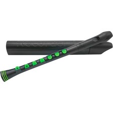 Nuvo Recorder German Fingering with Hard Case Black/Green