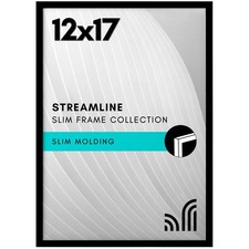 Americanflat 12x17 Picture Frame with Polished Plexiglass - Streamline Collectio