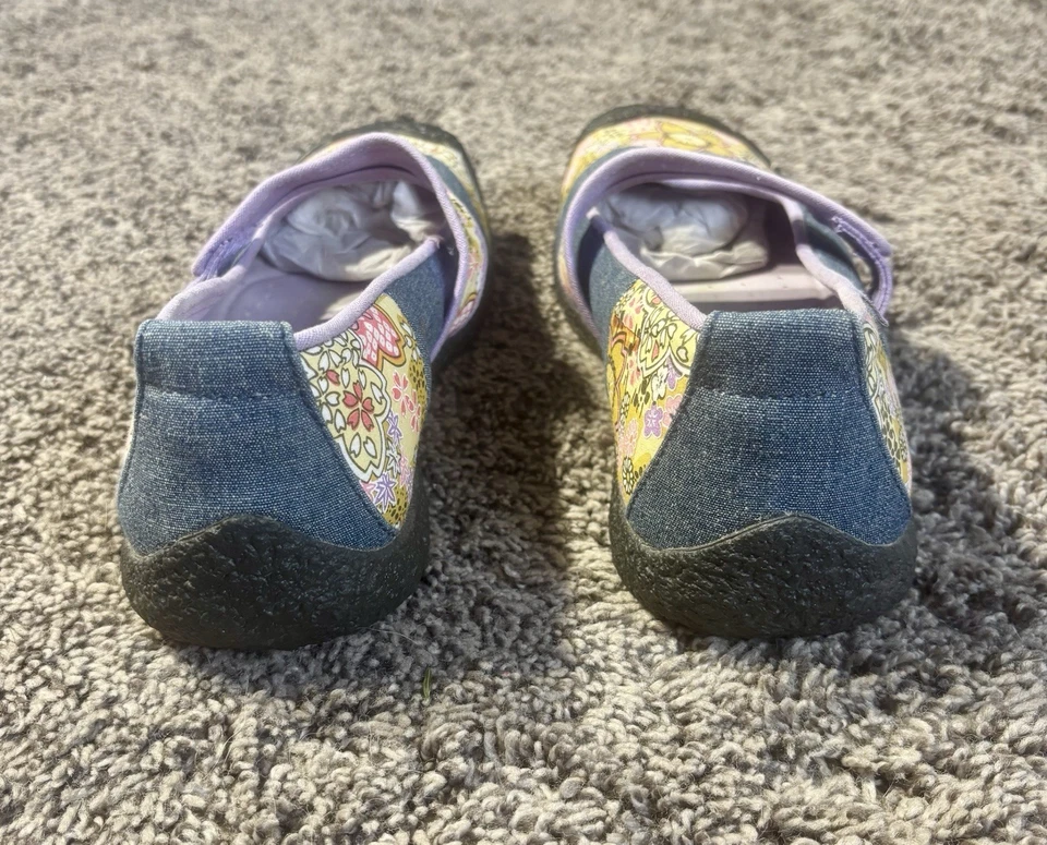 Keen 7,5 туфли Mary Jane женщин урожая цветочный джинсовой ткани ремень холст комфорт богемное - Изображение 3 из 4