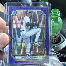 WEI EN LIN 2026 Topps Bowman Chrome Purple Refractor /250 #BCP-125 Athletics 1st