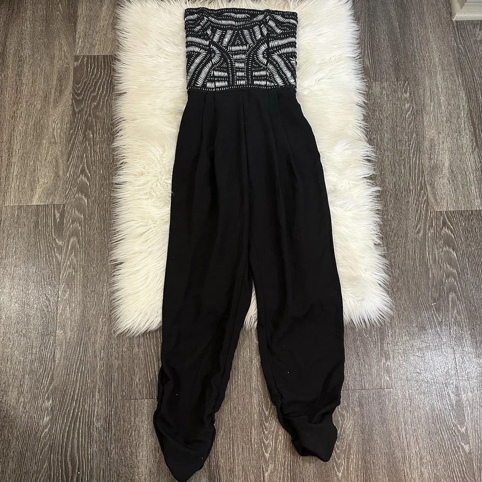 Mono para mujer Parker Giovanna adornado talla XS elegante con cuentas cóctel fiesta Foto 4 de 4