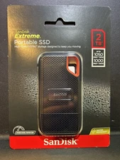 SanDisk Extreme Portable 2TB External USB-C NVMe SSD - Black
