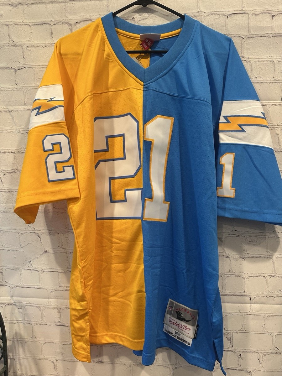 LaDainian Tomlinson 2002 Mitchell Ness Chargers Throwback Split Legacy  Jersey