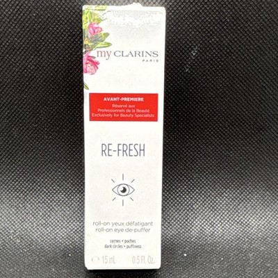 Clarins My Clarins Re-Fresh Roll-On Eye De-Puffer Dark Circles 0.5 oz