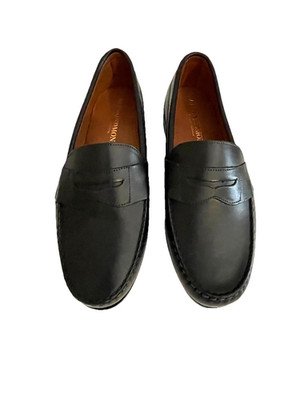 Allen Edmonds Cavanaugh Penny Loafer 11 EEE Black Triple Wide NWOB
