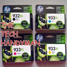 4-PACK HP GENUINE 932XL BLACK  933XL COLOR INK RETAIL BOX OFFICEJET 6600 6700