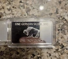 (2) 1 🤑🔥Oz German Silver Buffalo Bars (2)🤑🔥