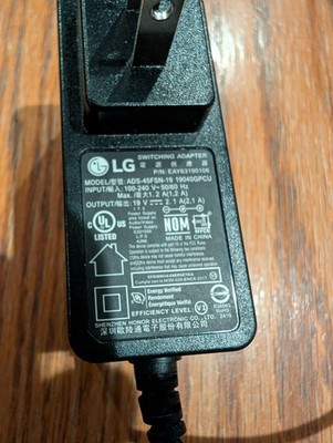 LG ADS-45FSN-19 19V 2.1A AC Adapter EAY63190106 Monitor Power Supply OEM
