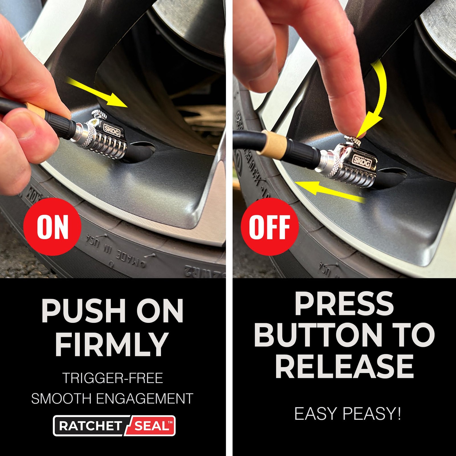 Chuck Mates™ Platinum Quick-Connect RatchetSeal™ Tire Inflator
