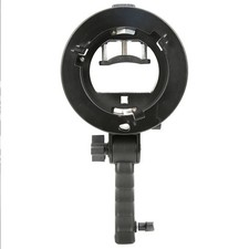 Camera Top Flashlight Stand Handheld Hand Grip S Shape Bracket for Mount Black