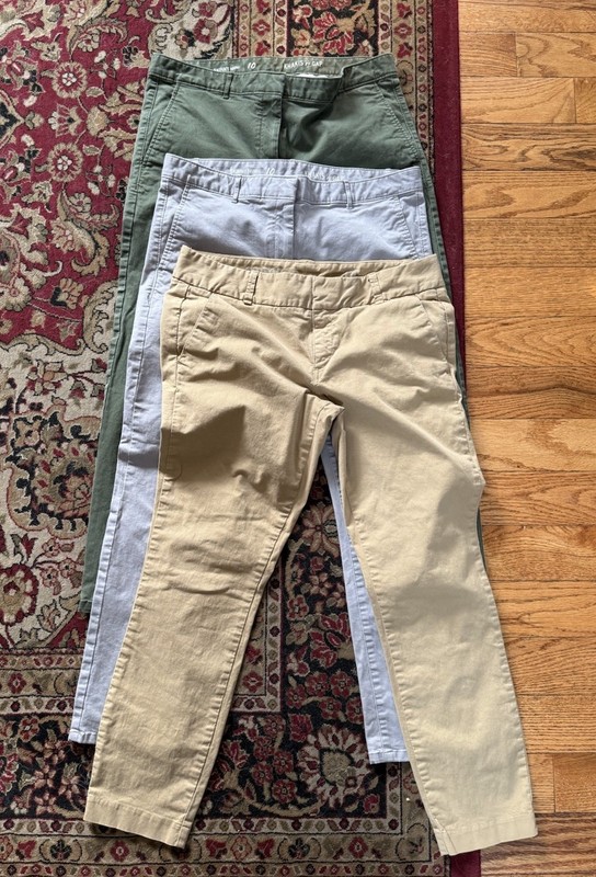 Lot of 3 GAP & J Crew Pants - Size 10 Women's