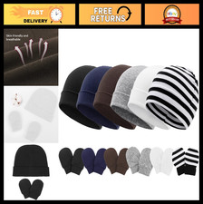 Newborn Baby Hats  Mittens Set - Infant Beanie Cap  Toddler Gloves 0-6 Months
