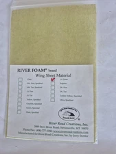 RIVER ROAD  WING SHEET  Material Lt green, Fly tying