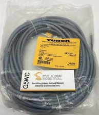 Turck RK 4T-10 / U2160 M12, Female, Straight, 3-Pin Sensor Cable 10 Meters