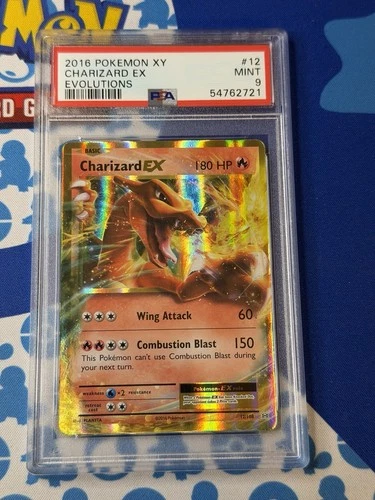 2016 POKEMON XY EVOLUTIONS #12 CHARIZARD EX PSA 9