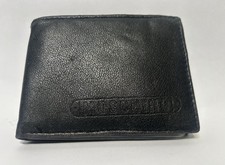 Portafoglio uomo tascabile vintage nero Moschino bifold pelle nera porta carte d'identità