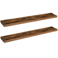 Floating Shelves for Wall, Wall Mounted Shelf Set of 2, 47.2" Hanging Shelf w...