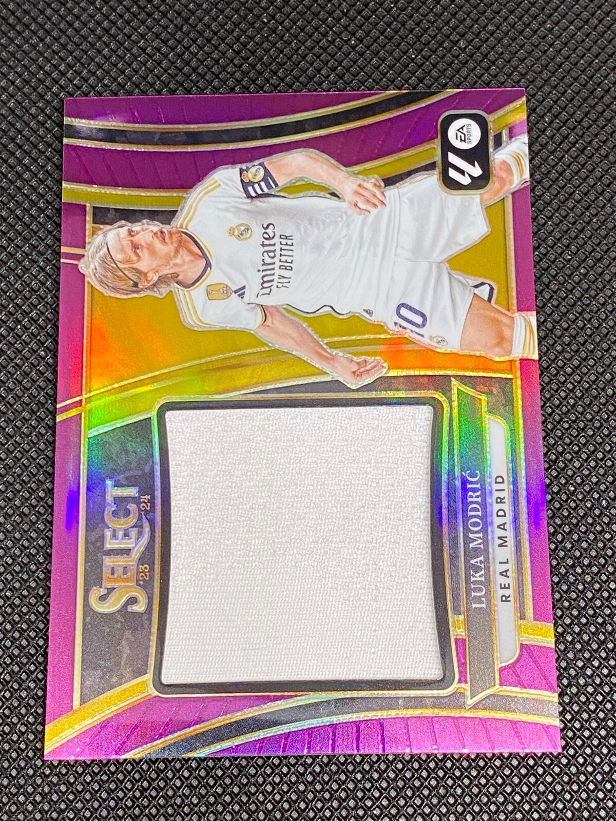 2023-24 Select La Liga Luka Modric #JS-LM Purple Prizm Jumbo Jersey /49