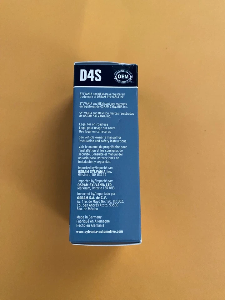 Base de bombilla de faro Sylvania D4S Foto 2 de 2