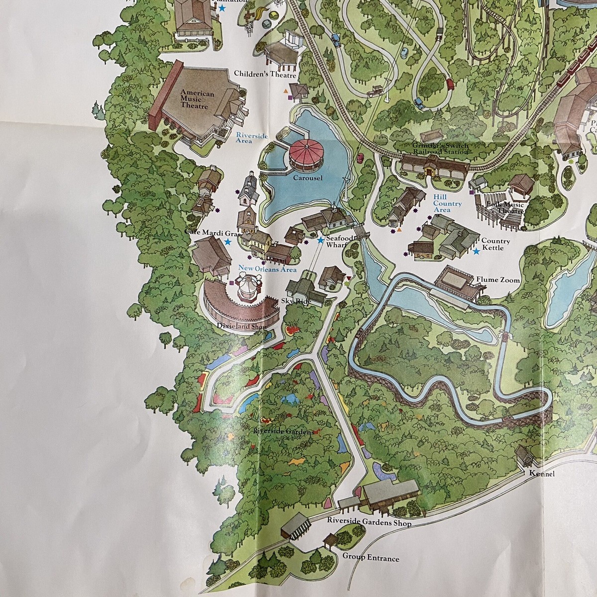 コレクション Opryland Souvenir Map 20th Anniversary Opryland Souvenir Map 20th Anniversary（1995 OPRYLAND USA