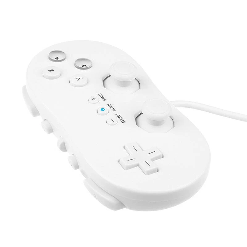 2x Mando Clásico con Cable para Nintendo Wii/Wii U Control Remoto EE. UU. Foto 3 de 4