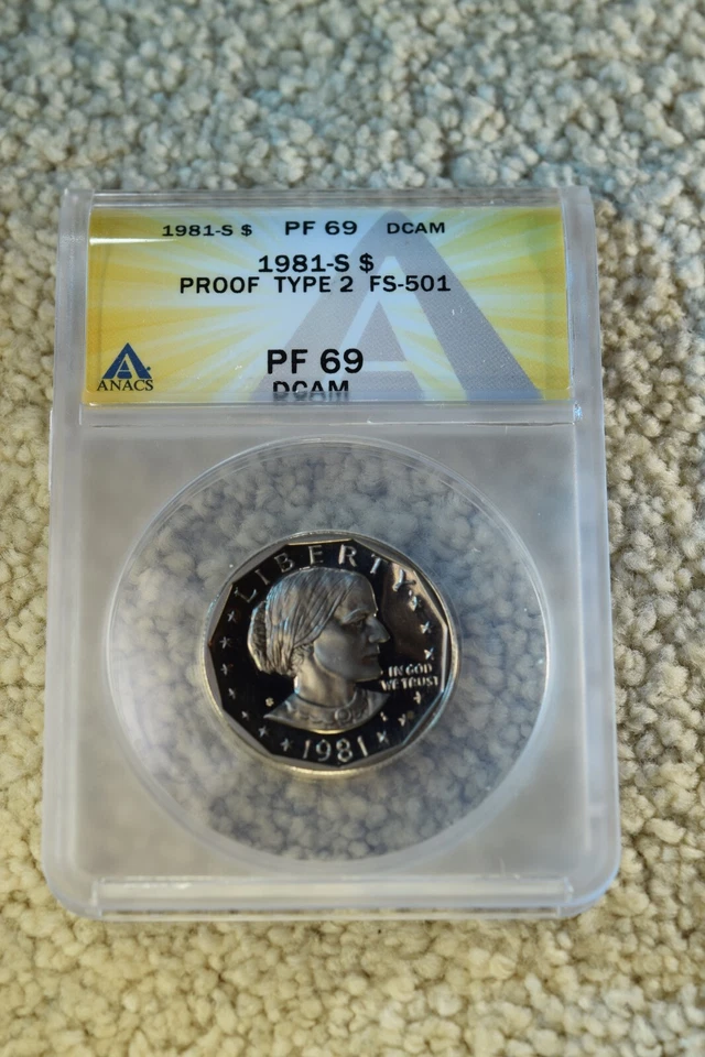 1981-S PROOF SET TYPE  2 ANACS/PCGS CERT'D PROOF SET PROOF ULTRA CAMEO #6 - Image 2 of 4
