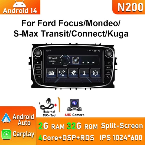 For Ford Focus Mondeo S-MAX Galaxy II Kuga Carplay Car Radio Stereo Player GPS - Picture 8 of 34