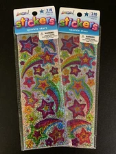 Art Skills Sparkle Stars 2 Pk Stickers 420 Pcs Total