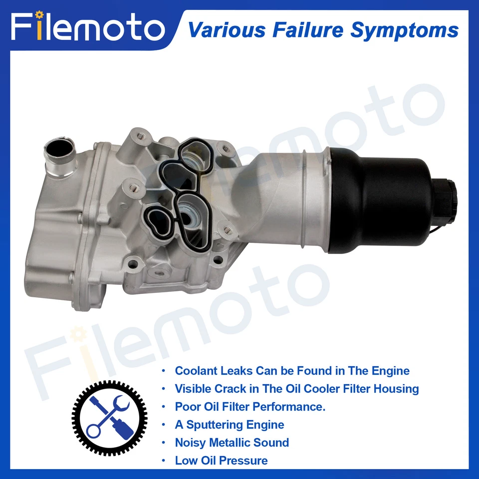 Carcasa de filtro de aceite para Volkswagen 04-07 Golf 06-11 Jetta 06-08 Passat 07-11 Eos Foto 4 de 4