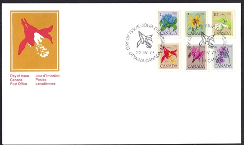 🍁Canada  #705 - 711   "FLORAL DEFINITIVES"   Brand New  A1977  First Day Cover