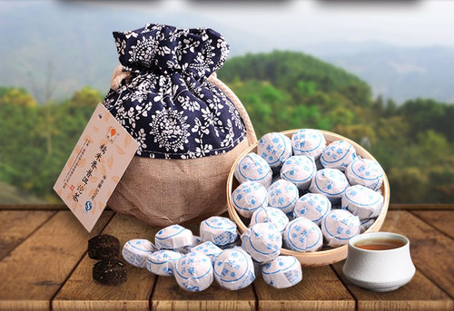 500g Fragrant Cooked Puer Ripe Mini Shu Puerhtea Glutinous Rice Tuocha Pu-erhTea - Picture 1 of 6