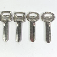 4 New Ford OEM Oval Logo Uncut Key Blanks H50 "B" Ignition and H51 "B" Door
