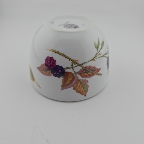 Vintage Royal Worcester Evesham Gold geschwungen offen Zuckerdose 31/4xH21/2" Pfirsichbeere - Bild 5 von 7