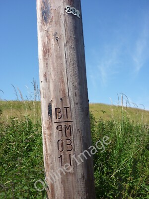 Photo 6x4 Rural East Lothian : BT Woz 'Ere Innerwick/NT7274 One for Tele c2011
