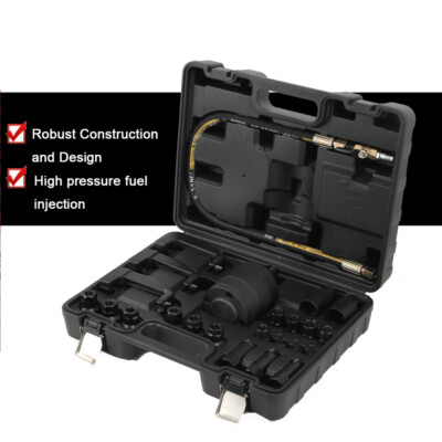 24 PCS Pneumatic Diesel Injector Puller Air Vibration Injector Removal Tool Kit