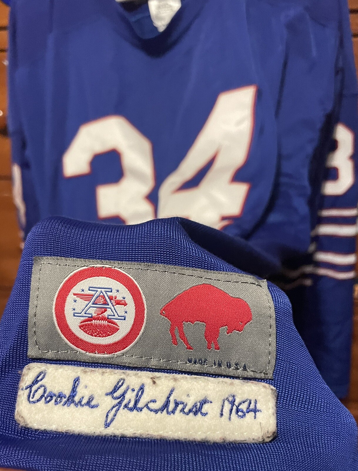 EBBETS FIELD FLANNELS Buffalo Bills AFL 1964 Cookie Gilchrist Durene