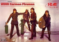 Icm 35632 Figuren-Set Deutsche Feuerwehr Wwii Plastik Modellbausatz 1:35 Neu