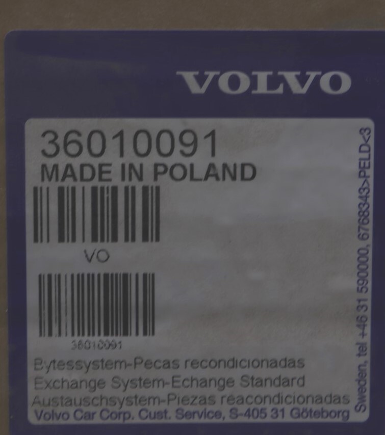 NEW OEM Volvo Rear Axle Shaft Assembly 36010091 Volvo w/o Hybrid XC60 ...