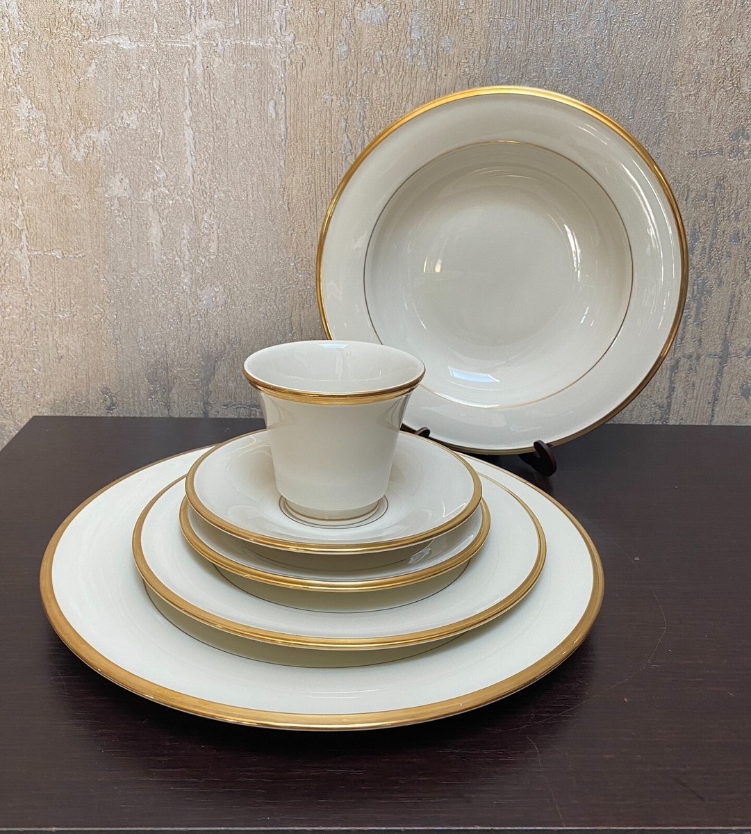 Lenox Eternal Gold Banded Fine China 6 Piece Place Setting | eBay