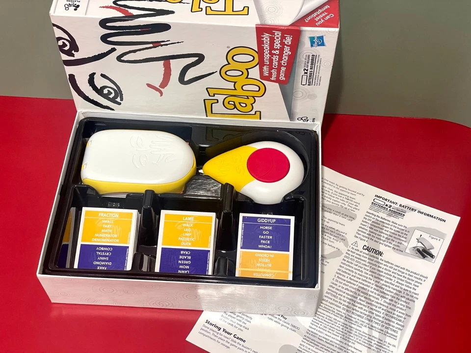 Taboo Adult Game, Factory Sealed, By Hasbro, 2010 Edition EUC Complete - Image 3 of 4