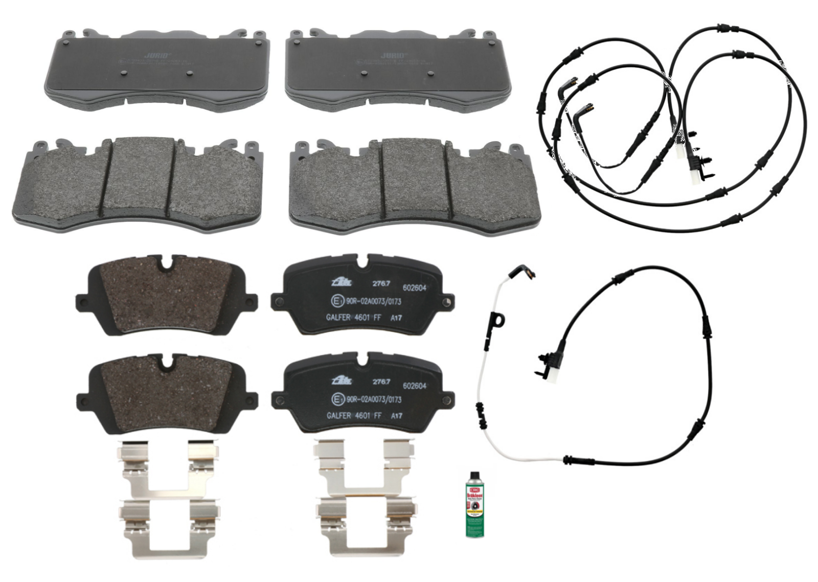 For Range Rover Sport HSE Dyn V8 OEM Front & Rear Brake Pad + Sensor ...